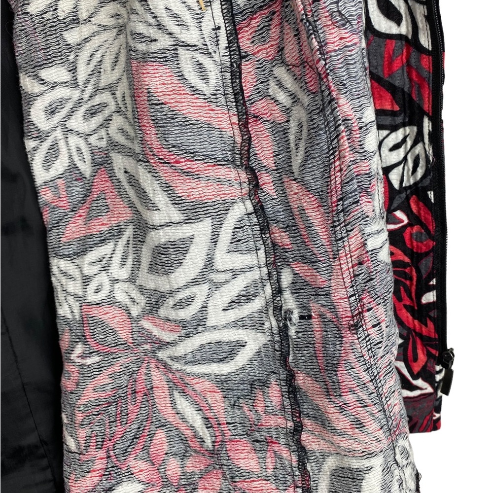 RQT women zip up vintage jacket 3X lined Hidden zipper, cotton shell, blazer - Picture 8 of 14